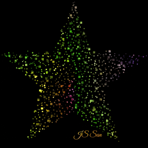 Fast Twinkling Colourful Star Gif Twinkling Star On Dark Background GIF