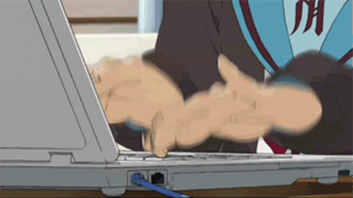 Fast Typing Anime GIF. This 498 x 280 animated GIF is part of our messenger typing collection. Related themes include anime, computer. Created by…