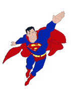 Faster Than A Bullet Superman Sticker
