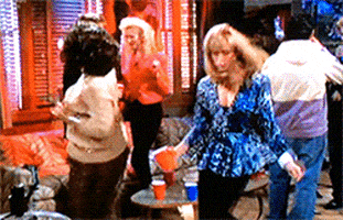 Fat Monica And Rachel Dancing Funny Dance GIF