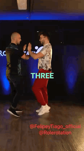 Felipe Y Tiago Rolerotation Bachata Move GIF