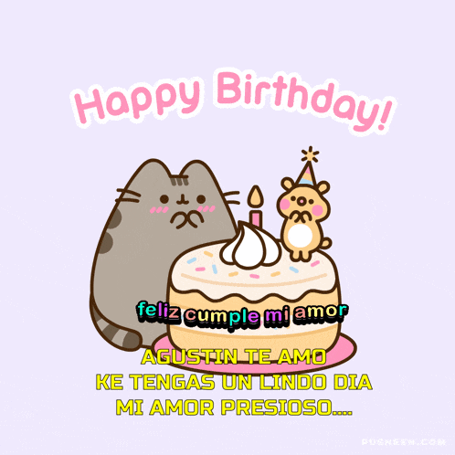 Feliz Cumple Agustin Agustin Te Amo GIF