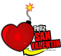 Feliz San Valentin Happy Valentines Day Sticker