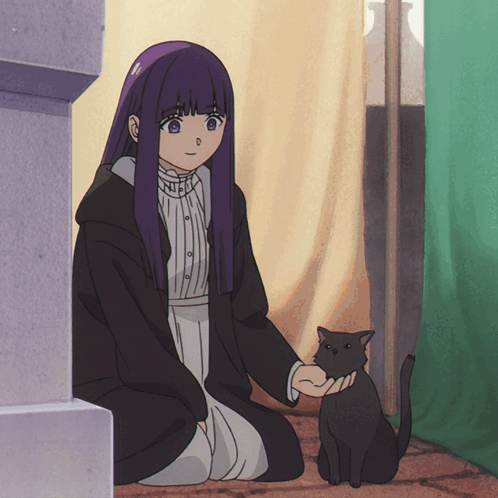 Fern Cat Frieren Cat GIF