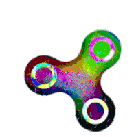Fidget Spinner Stars Sticker