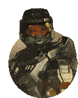 Fierce Look Master Chief Sticker