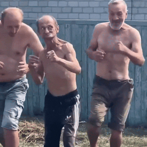 Fighting Old Men GIF