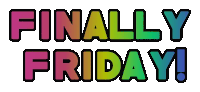 Finally Friday Sticker