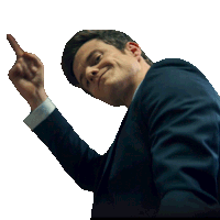 Finger Gun Nathan Caine Sticker