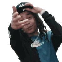 Finger Gun Ybn Nahmir Sticker
