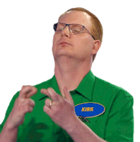 Fingers Crossed Kirk Sticker