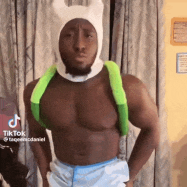 Finn Adventure Time Buff Black Dude GIF