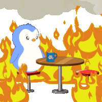 Fire Burning Sticker