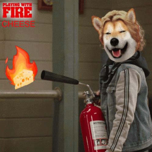 Fire Cheese GIF