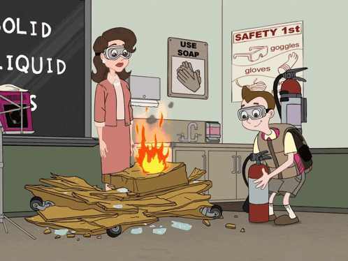 Fire Extinguisher On Fire GIF