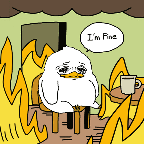 Fire Fine GIF. This 498 x 498 animated GIF is part of our sad leaving collection. Related themes include bird, fire, meme. Created by monionsol. View the…