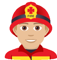 Firefighter Joypixels Sticker