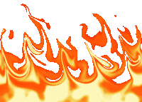 Fireplace Flame Sticker