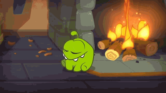 Fireplace Sleepy GIF