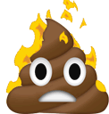 Firepoop Burn Burning Fire Poop Sticker