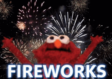 Fireworks Elmo GIF