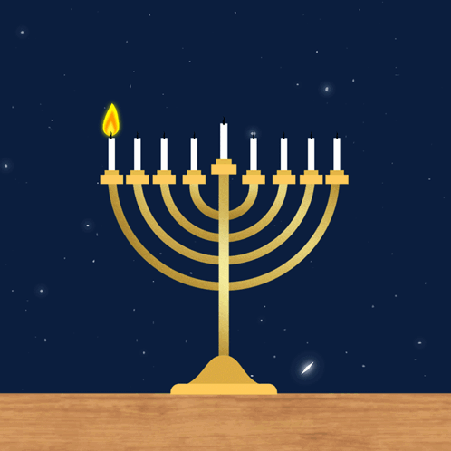 First Day Of Hanukkah December 7 GIF