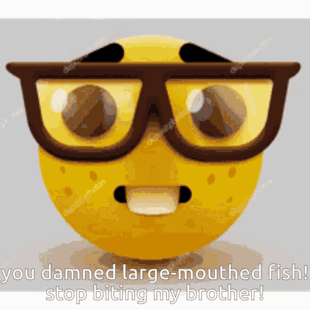Fish Nerd Emoji GIF
