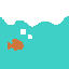 Fishy Blue Ocean Sticker