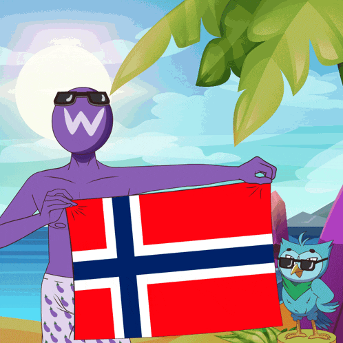 Flag Norway GIF