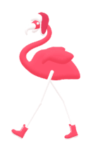 Flamingo Pink Sticker