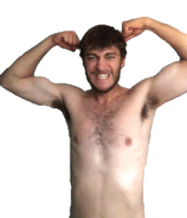 Flexing Ahh Sticker