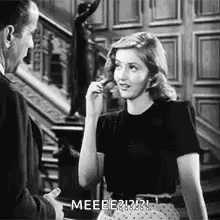 Flirty Flirty Smile Black And White Coquette GIF