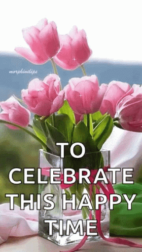 Floral Pink Flowers GIF