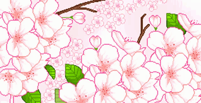 Flowers Leaves GIF