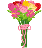 Flowers Spring Fling Sticker
