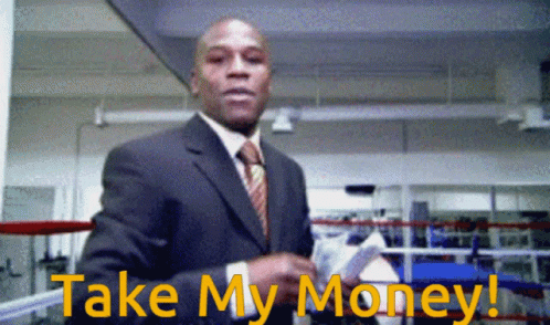 Floyd Mayweather Take My Money GIF. This 498 x 294 animated GIF is part of our throwing money away collection. Related themes include money, shut up and…