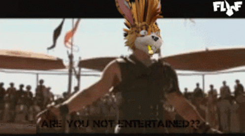 Fluf World Fluf GIF. This 498 x 277 animated GIF is part of our gladiator are you not entertained collection. Created by limicent. View the original…