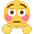 Flushed Hmmmm Sticker