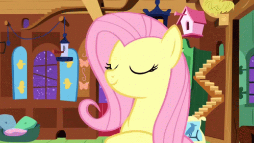 Fluttershy Squee GIF