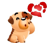 Fly Kiss Cute Sticker