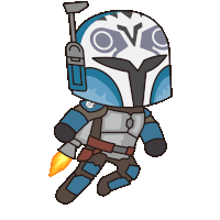 Flying Bo Katan Kryze Sticker