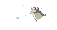Flying Falling Sticker