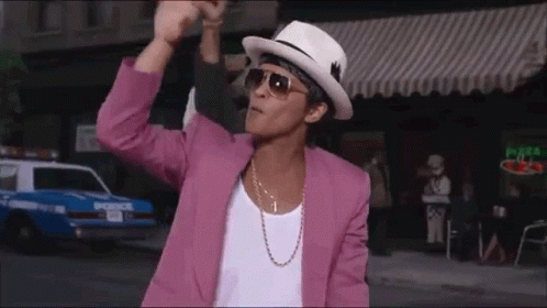 Flying Kiss Bruno Mars GIF