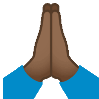 Folded Hands Joypixels Sticker