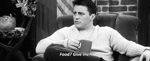 Food? GIF. This 498 x 203 animated GIF is part of our joey doesnt share food collection. Related themes include food, hungry, joey tribbiani. View the…