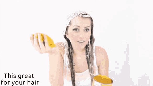 Food Shower Good For Your Hair GIF