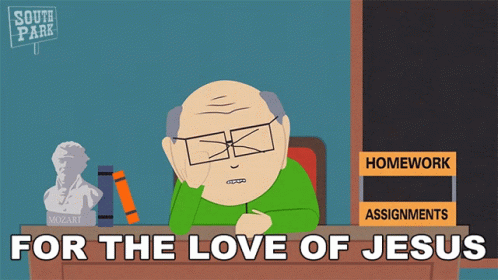For The Love Of Jesus Mr Garrison GIF