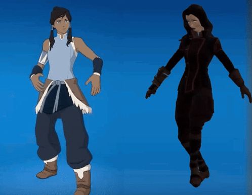 Fortnite Korra Fortnite Asami GIF