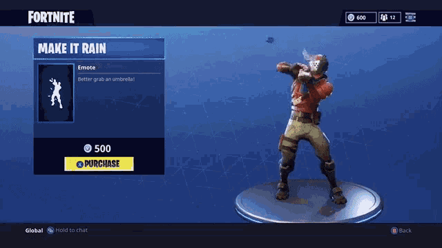 Fortnite Make It Rain GIF
