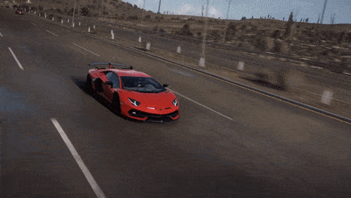 Forza Horizon 5 Lamborghini Aventador Svj GIF